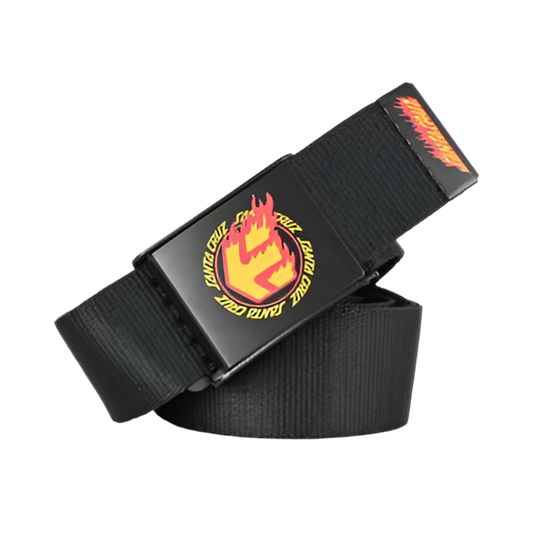 Etnies x Santa Cruz 'Flame' Belt - Black