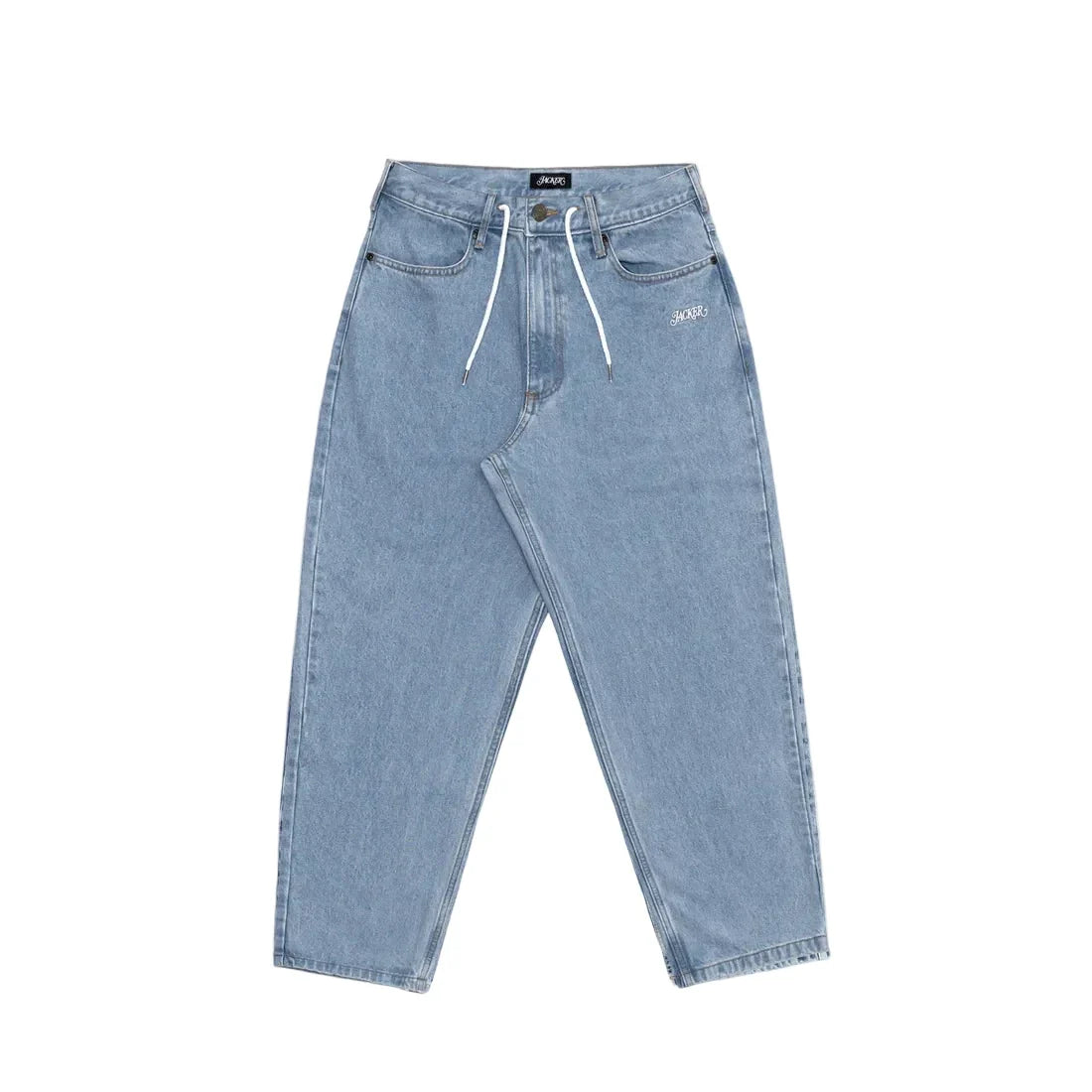 Jacker 'Classic' Denim Baggy Pants - Light Blue
