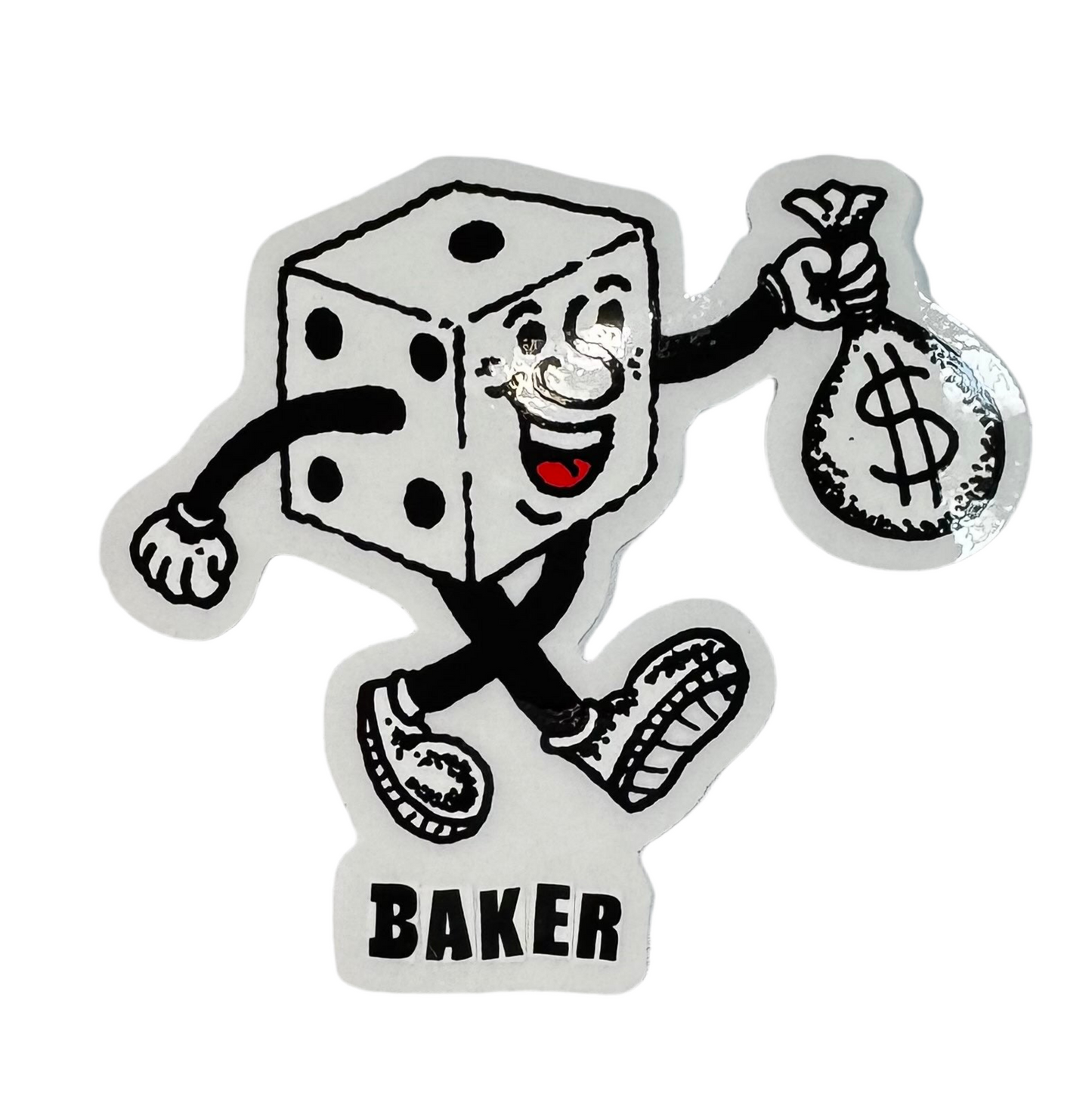 Baker 'Dice Thief' Sticker - Black