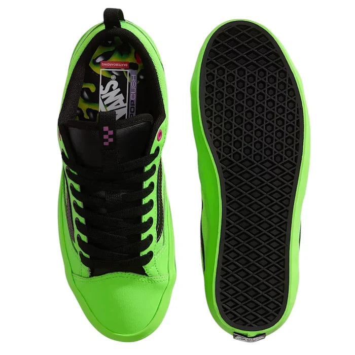 Vans 'Skate Old Skool 36+' Shoes - Acid Airbrush Black/Green Gecko