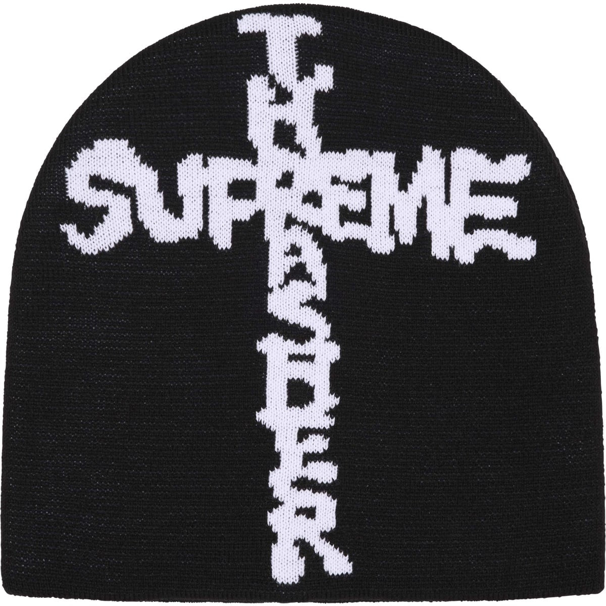 Supreme x Thrasher 'Cross' Beanie - Black