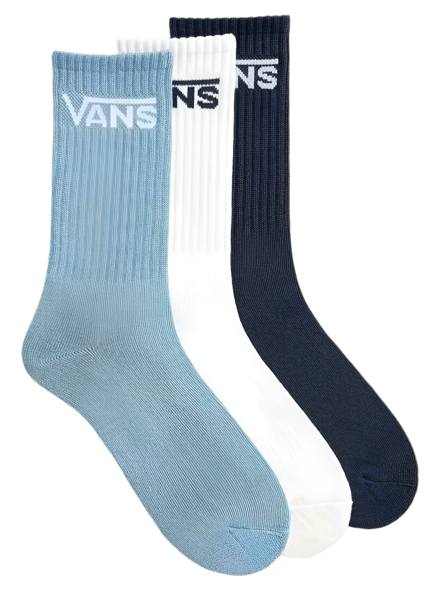 Vans 'Crew' Socks - Blue (3 Pack)