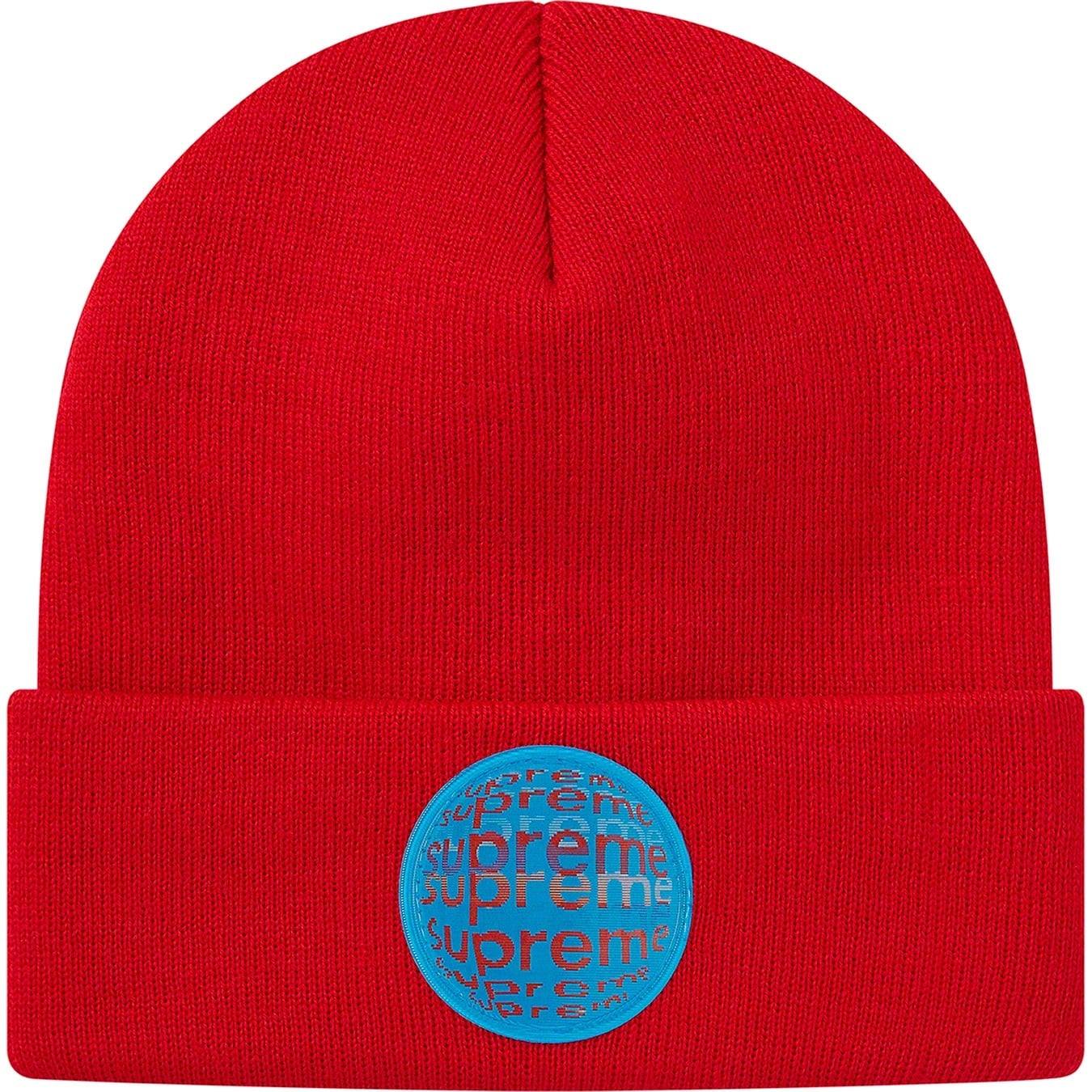 Supreme 'Lenticular' Patch Beanie - Red