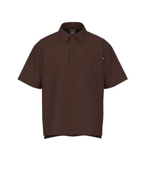 New Balance Numeric Button Up Shirt - Pumpernickel