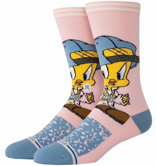 Stance x Looney Tunes 'Tweety Crew' Socks - Pink