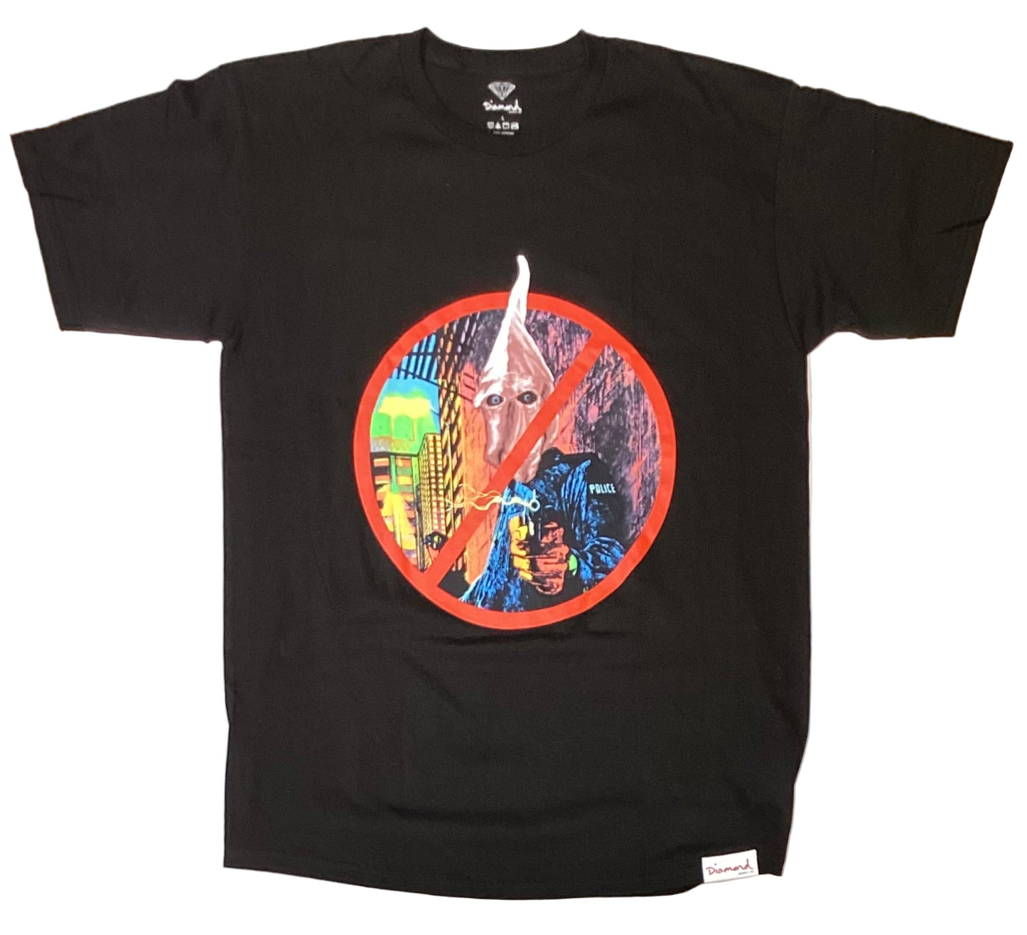Diamond Supply Co. 'No Cops' Tee - Black