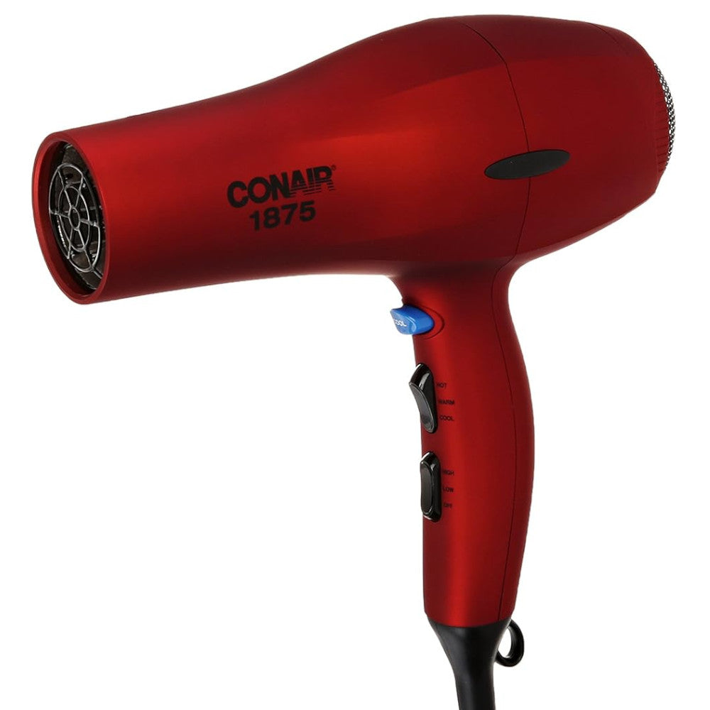 CONAIR 395NC 1875 Watt Velvet Touch Hair Dryer; Red