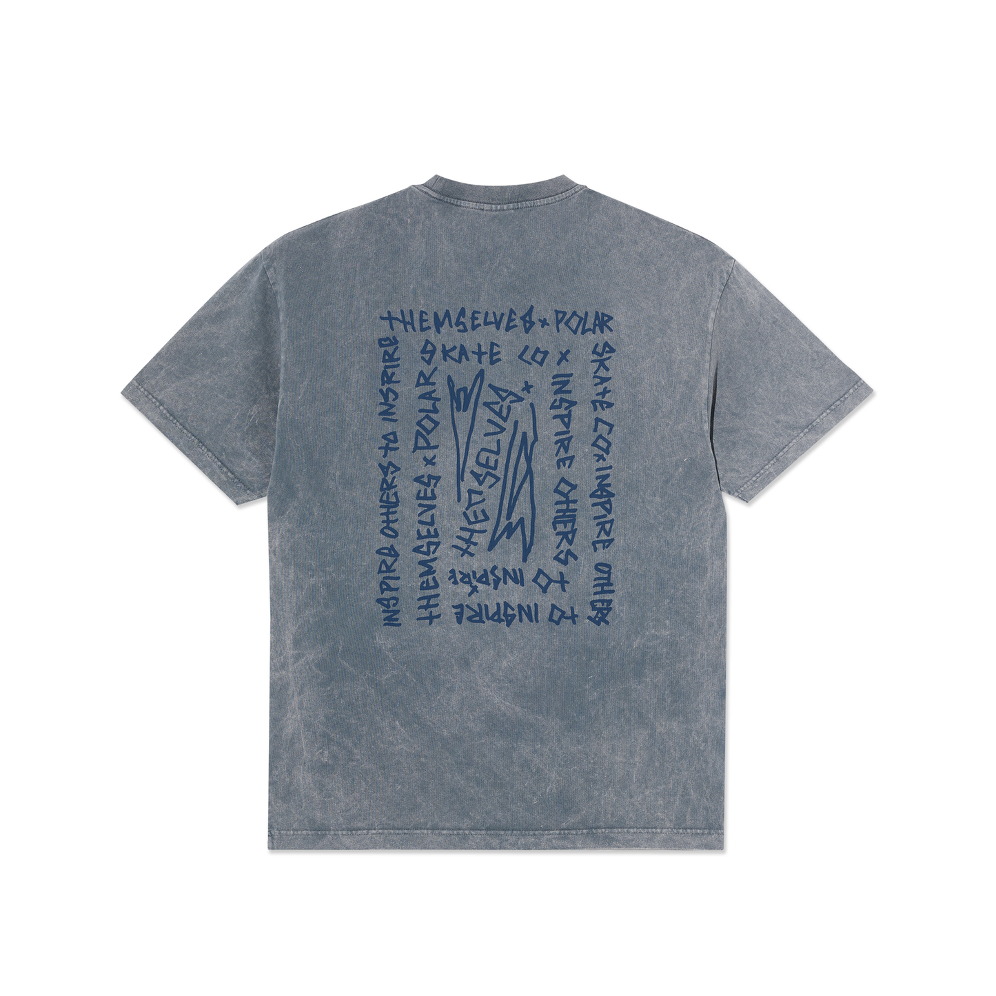 Polar Skate Co. x Themselves 'Acid' Tee - Grey