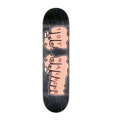 Toy Machine 'Fists' Skateboard Deck - Black