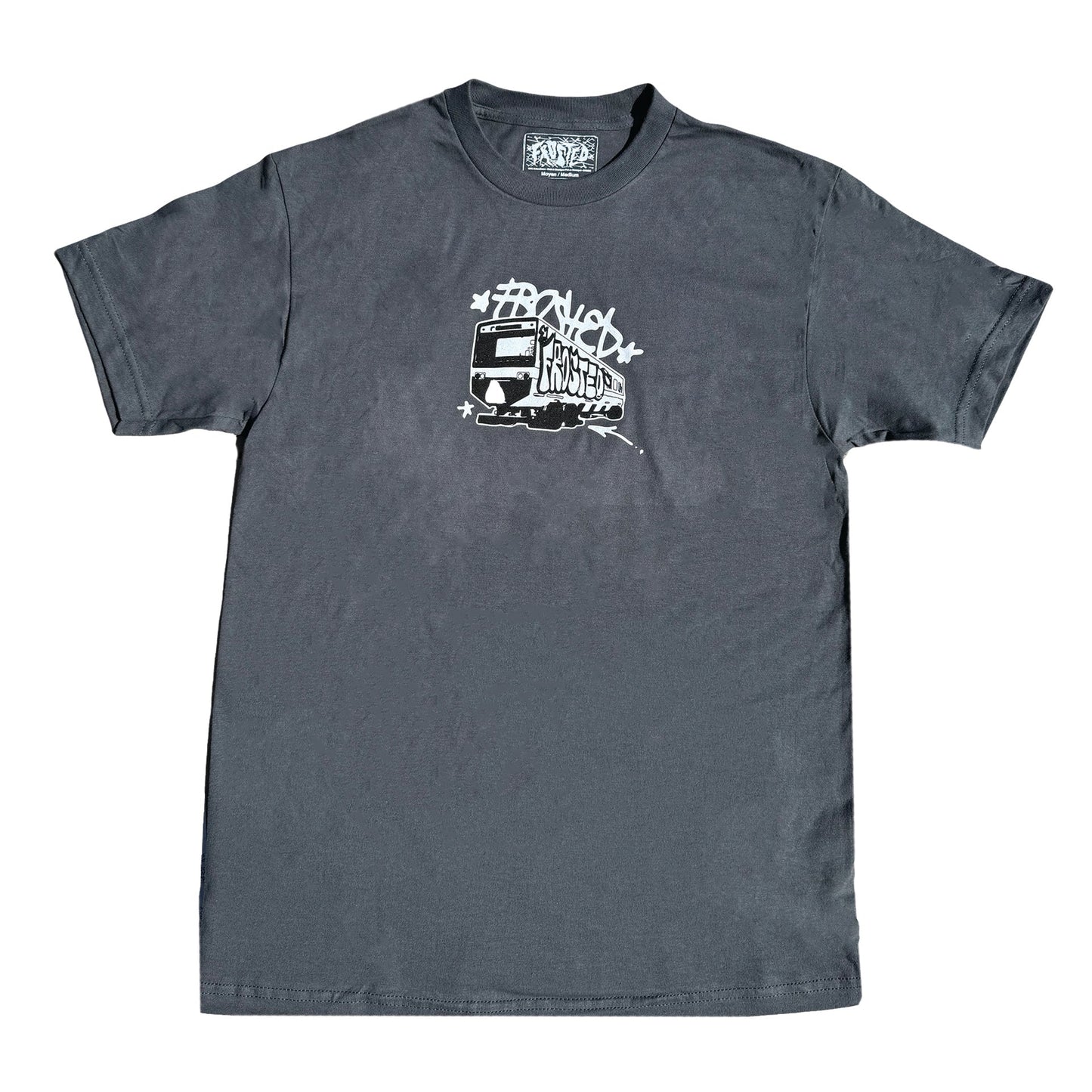 Frosted Skateboards 'Metro Logo' Tee - Charcoal