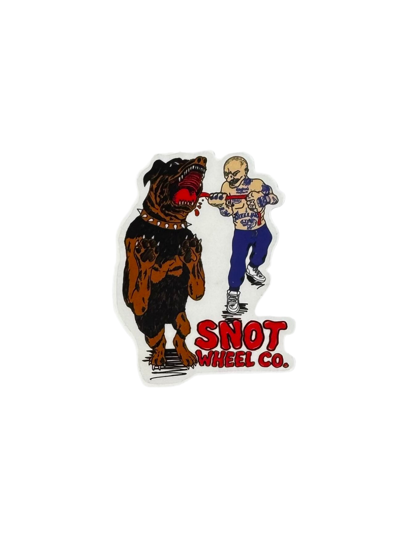 Snot Wheels Co. 'Big Dog' Sticker - Red