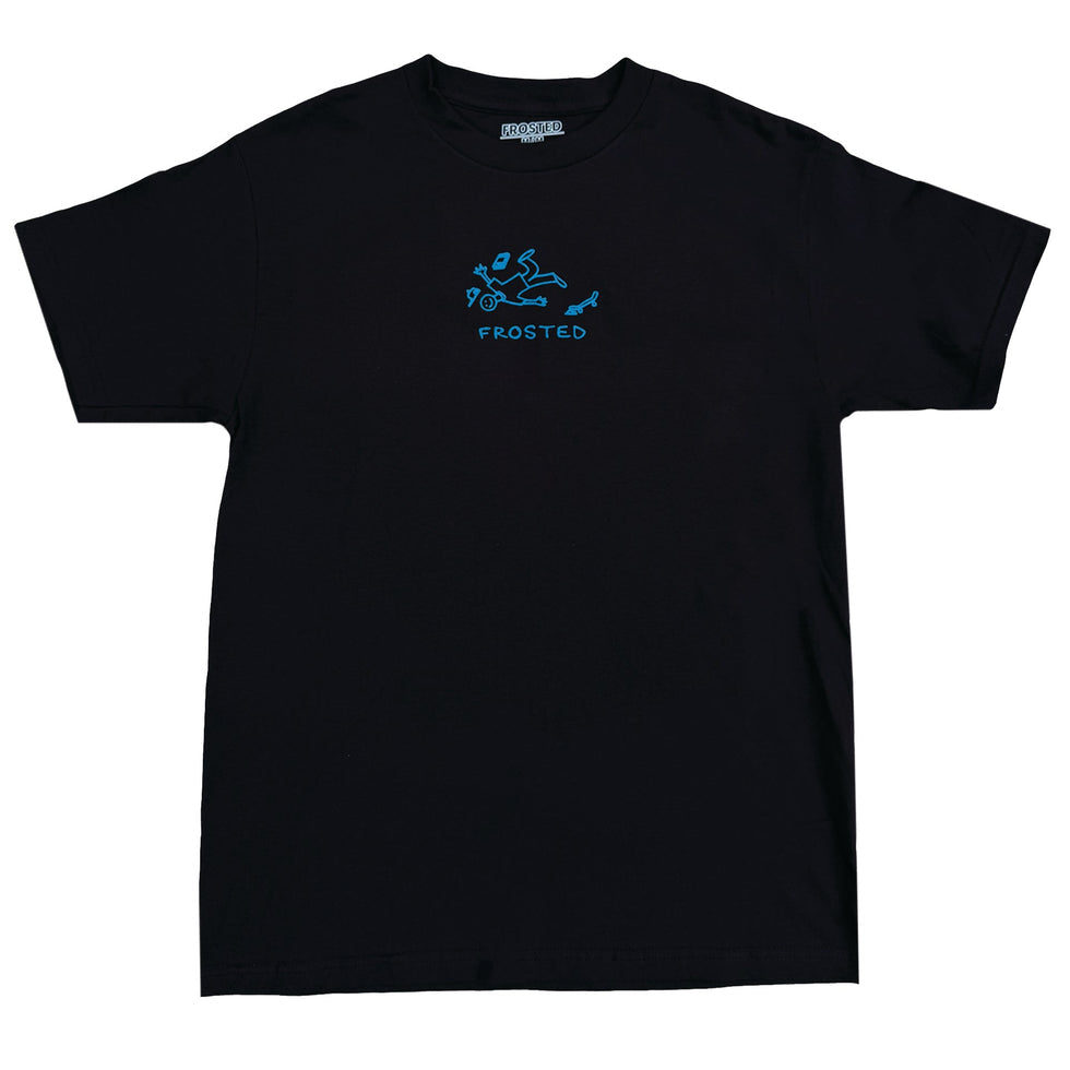 Frosted Skateboards 'Classic Monday' Tee - Black/Blue