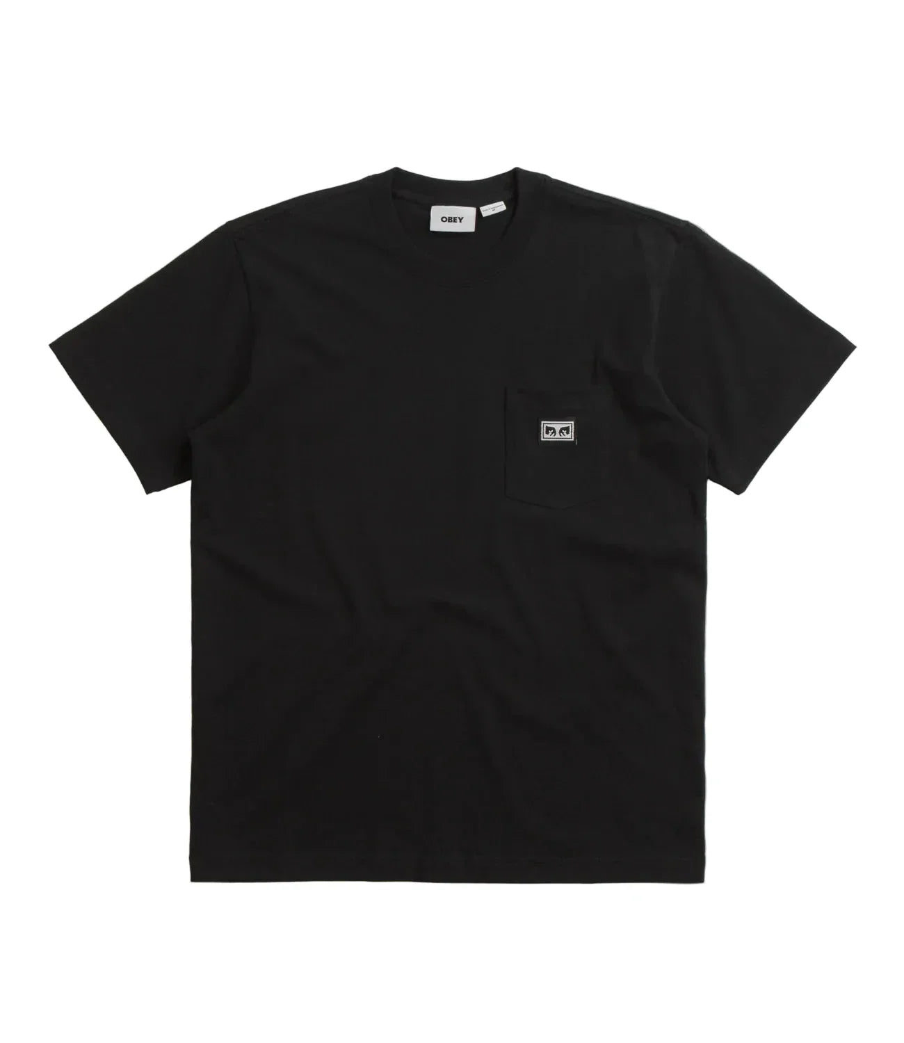 Obey 'Established Works Eyes' Heavyweight Pocket Tee - Black