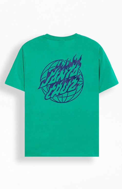 Santa Cruz 'Global Flame' Tee - Green