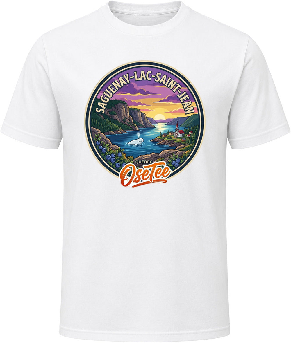 T-shirt Saguenay–Lac-Saint-Jean OseTee – aperçu 8 / Quebec region tee preview 8