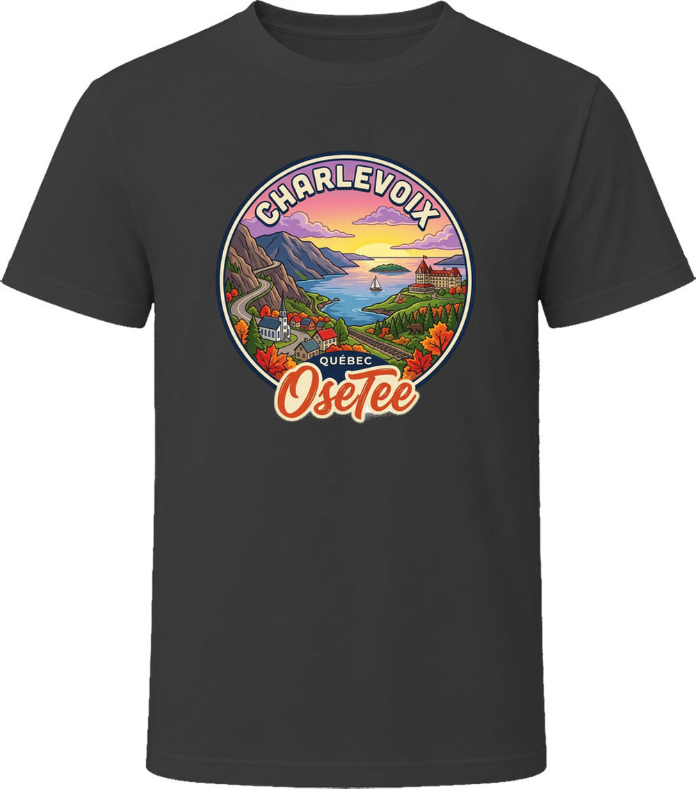 T-shirt Charlevoix OseTee – aperçu 2 / Quebec region tee preview 2