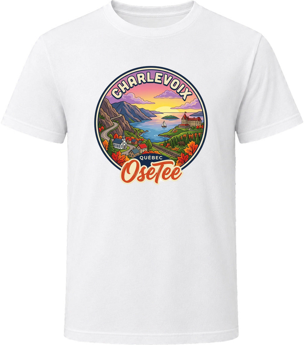 T-shirt Charlevoix OseTee – aperçu 3 / Quebec region tee preview 3