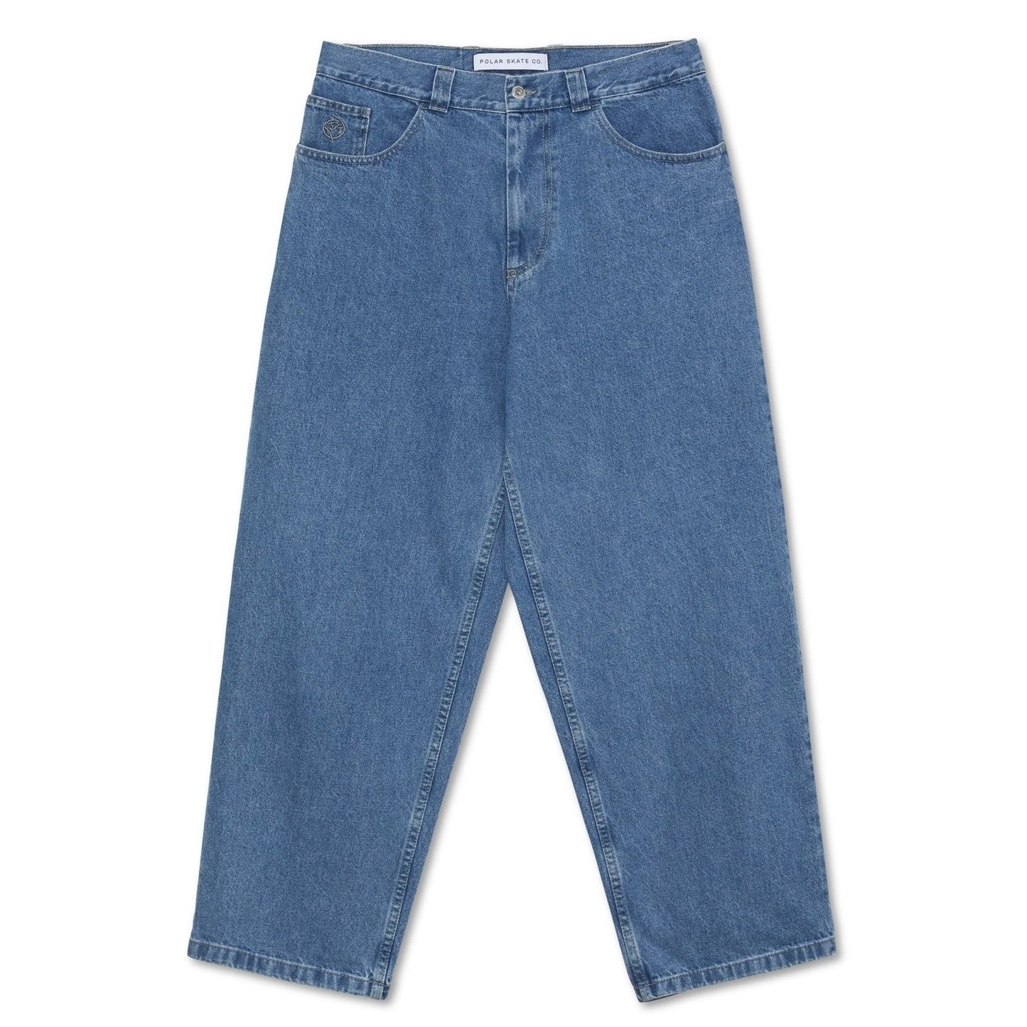 Polar Skate Co. 'Big Boy' Baggy Jeans - Mid Blue