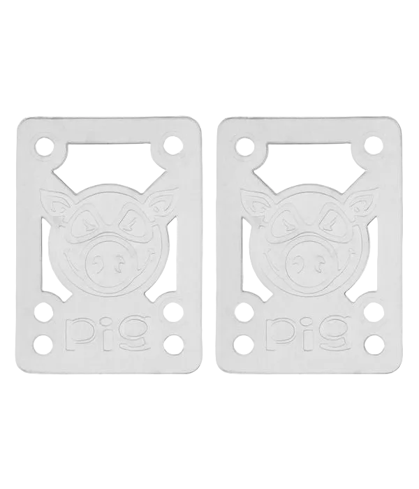 Pig Wheels Truck Riser Pads - White