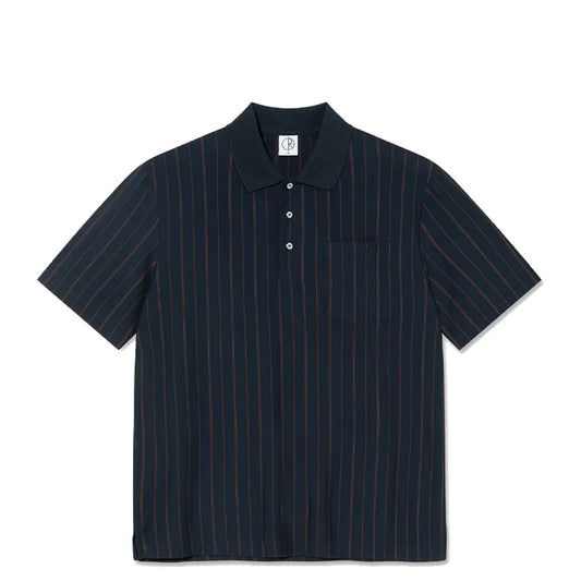 Polar Skate Co. 'Fancy' Polo - Navy/Brown