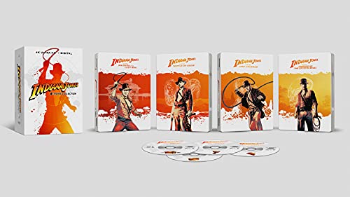 Indiana Jones : L'intégrale 4 Films [Steelbook] - 4K