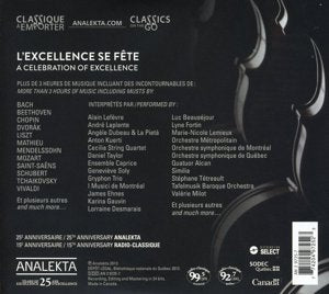 L’excellence se fête / A Celebration of Excellence (25 ans Analekta / 15 ans Radio-Classique) 3CD