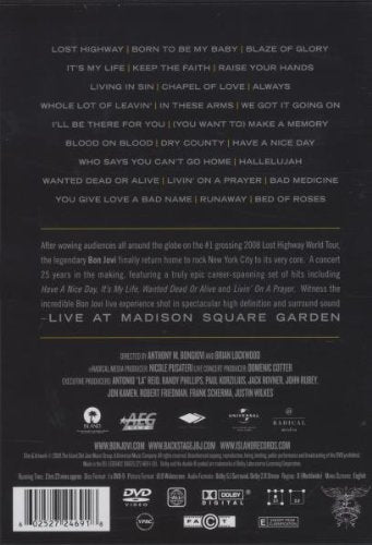 Bon Jovi / Live at Madison Square Garden - DVD
