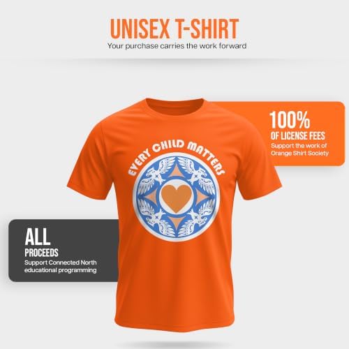 EVERY CHILD MATTERS, Orange Shirt Day, Adult Unisex Orange T-Shirt|B0HGN54LVS