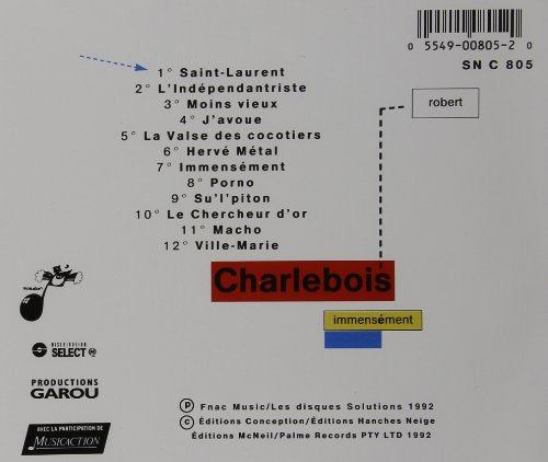 Robert Charlebois / Immensement - CD (Used)