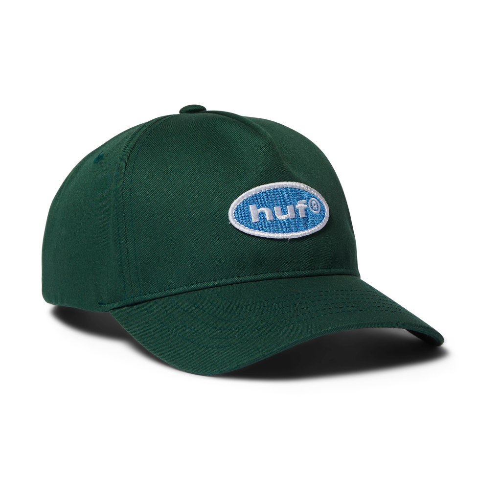 HUF '89 Oval' 5-Panel Strapback Cap - Forest Green