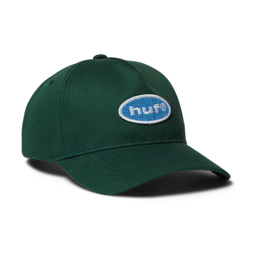 HUF '89 Oval' 5-Panel Strapback Cap - Forest Green