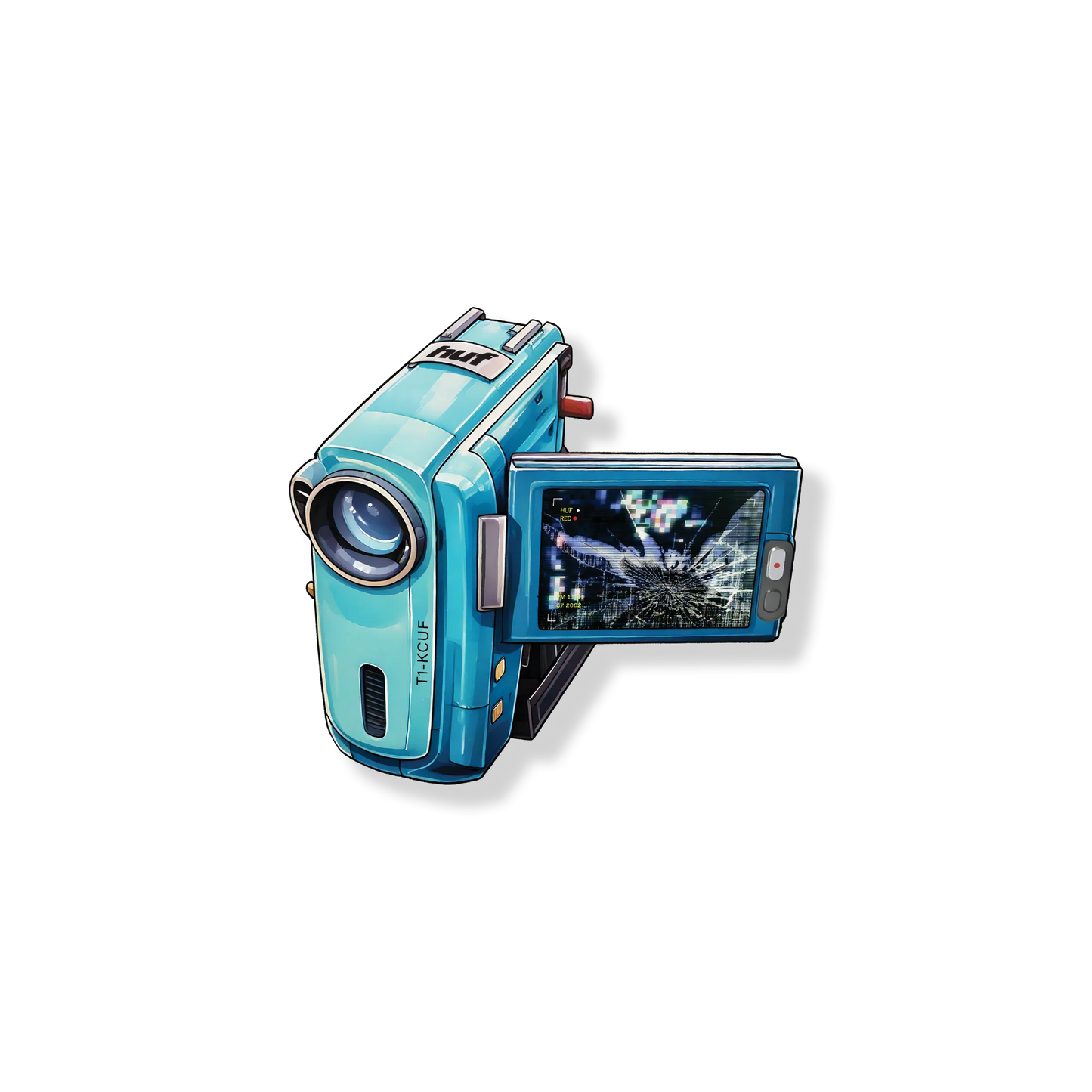 HUF 'H Cam' Sticker - Blue