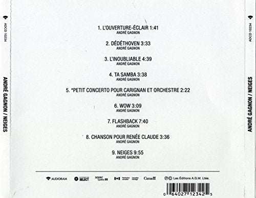 André Gagnon / Neiges - CD (Used)