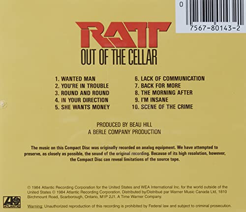 Ratt / Out Of The Cellar - CD (Used)