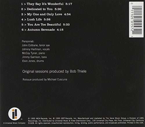 John Coltrane & Johnny Hartman / John Coltrane & Johnny Hartman - CD (Used)