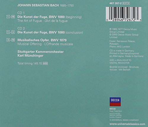 The Art Of Fugue/Musical Offering
