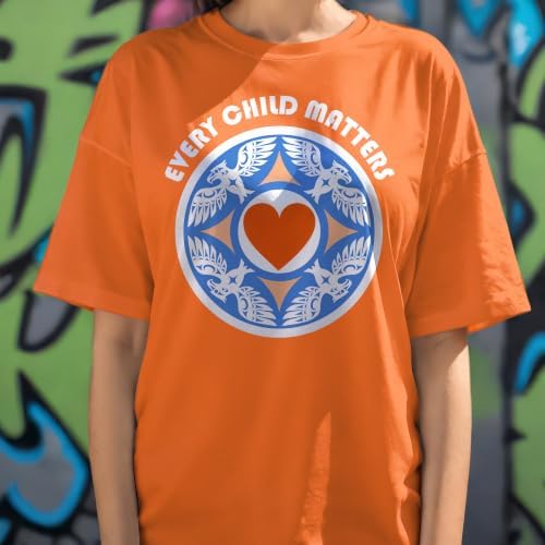 EVERY CHILD MATTERS, Orange Shirt Day, Adult Unisex Orange T-Shirt|B0HGN54LVS