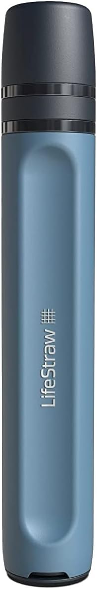 LifeStraw Peak Series - Personal Water Filter Straw for Backup Filtration, Emergency, Survival, and Ultralight Hydration; BPA-Free; Mountain Blue 🍁 All In One Marketplace Canada