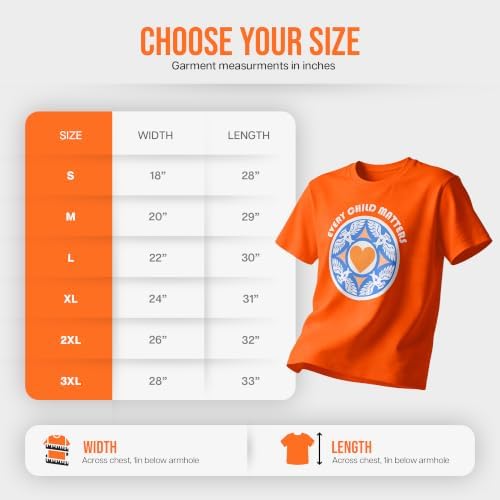 EVERY CHILD MATTERS, Orange Shirt Day, Adult Unisex Orange T-Shirt|B0HGN54LVS