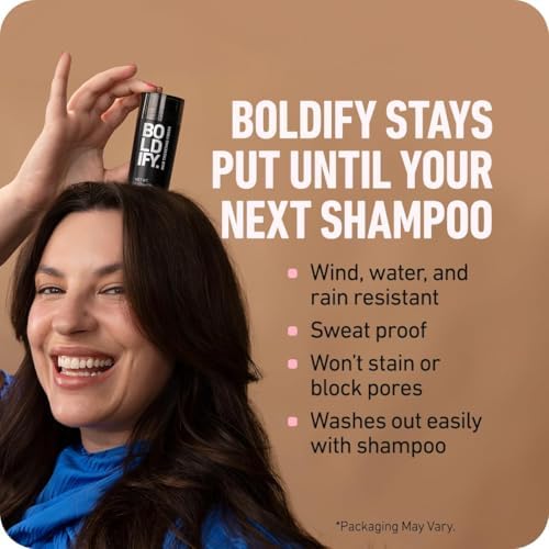 BOLDIFY Hair Fibers for Thinning Hair, for Women & Men, Dark Brown 28g|B01G4NMIZG