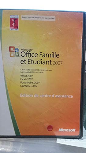 Fr Office Home and Student 2007 Canada Only CD Retail Tech Sku (vf)