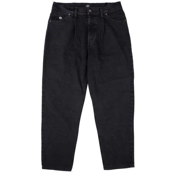 Magenta 'OG' Baggy Jeans - Black