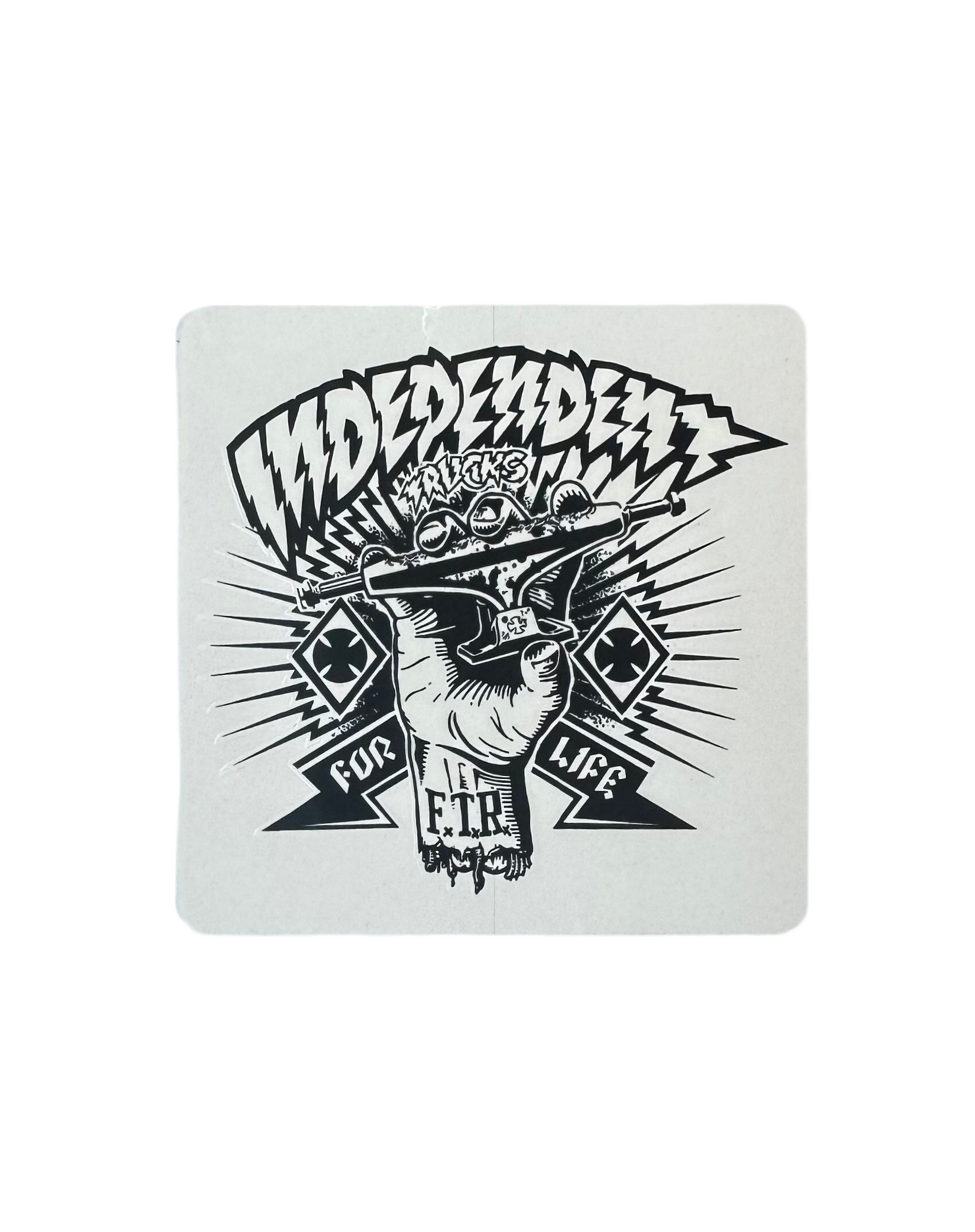 Independent 'For Life' Sticker - Black