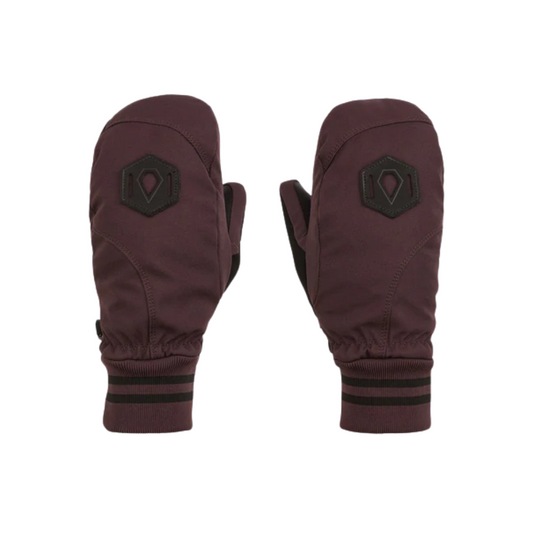 Volcom 'Bistro' Snow Mittens - Burgundy (Women’s)
