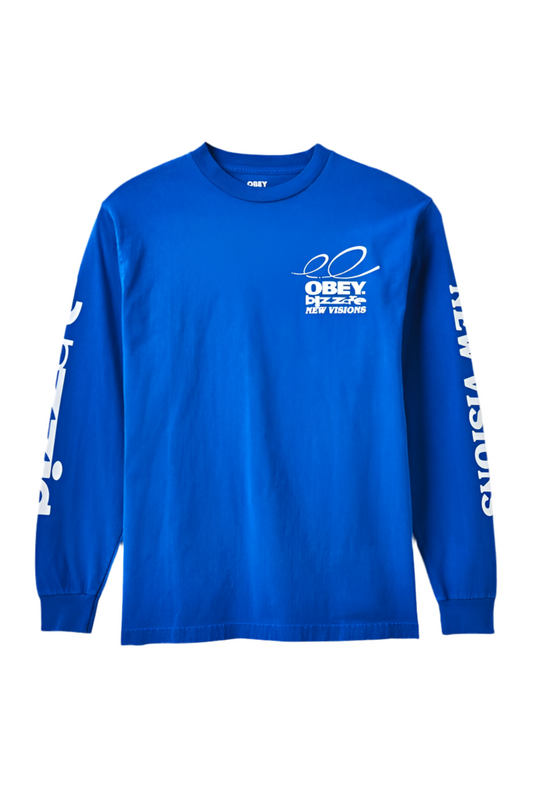 Obey 'Bizarre New Visions' L/S - Pigment Electric Indigo