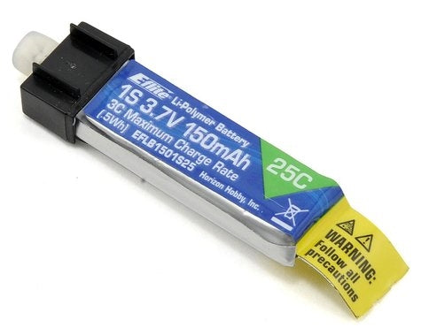 E-Flite 150mAh 1S 3.7V 25C LiPo Battery