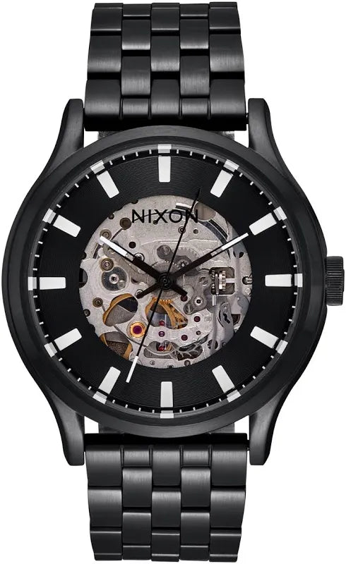 Nixon 'Spectra Automatic' Watch - Black / Black