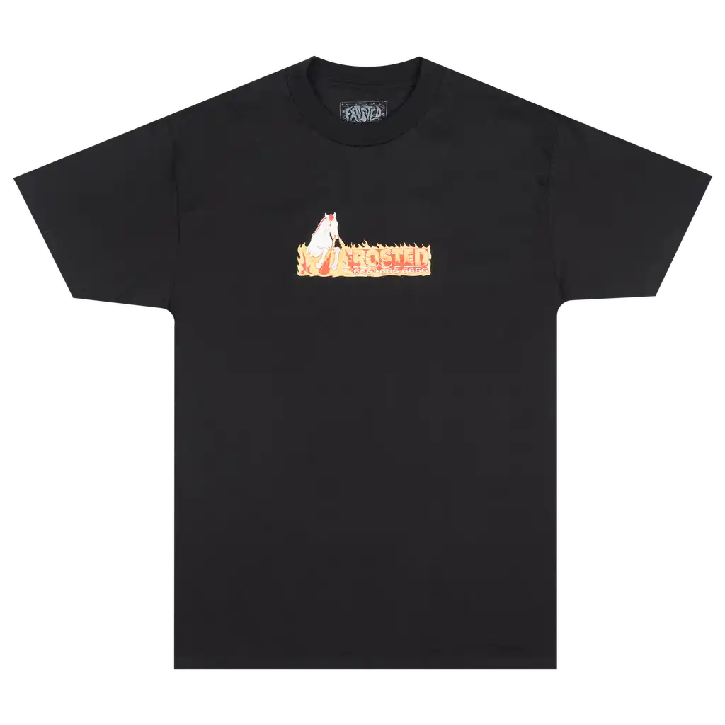 Frosted Skateboards 'Horse Box Logo' Tee - Black