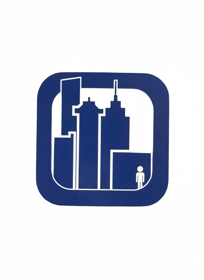 411VM 'Skyscraper' Sticker - Blue