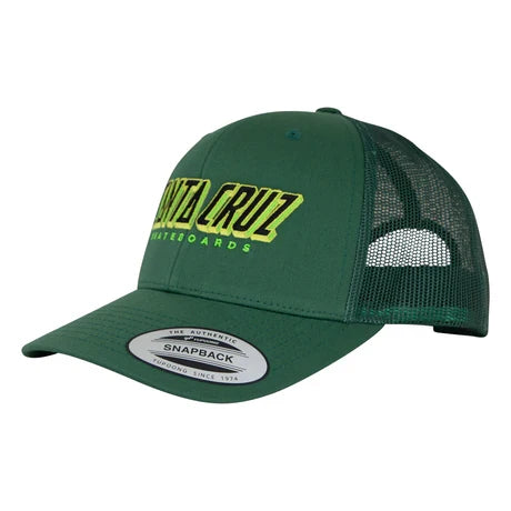 Santa Cruz 'Big Strip' Snapback - Evergreen